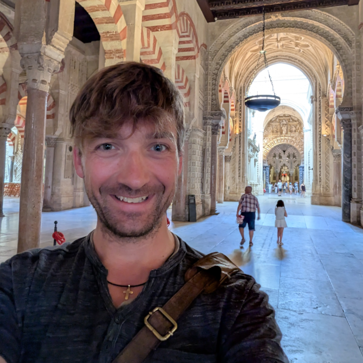 me at the mezquita catedral of c&oacute;rdoba